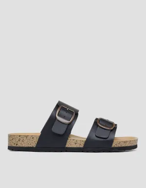 Nevada Buckle Sandal Slipper Wanita