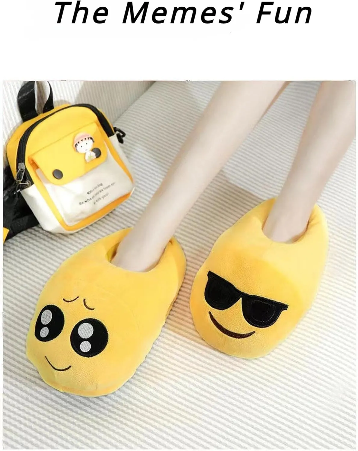 Nevka Winter Warmth with Style Cotton Slipper featuring Cute Emoji Memes Design Perfect Match for Cozy Days Non-slip Comfort