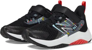 New Balance YTRAVHB2 Running Shoe, Black/Blast Red/Team Sky Blue, 12.5 US Unisex Little Kid