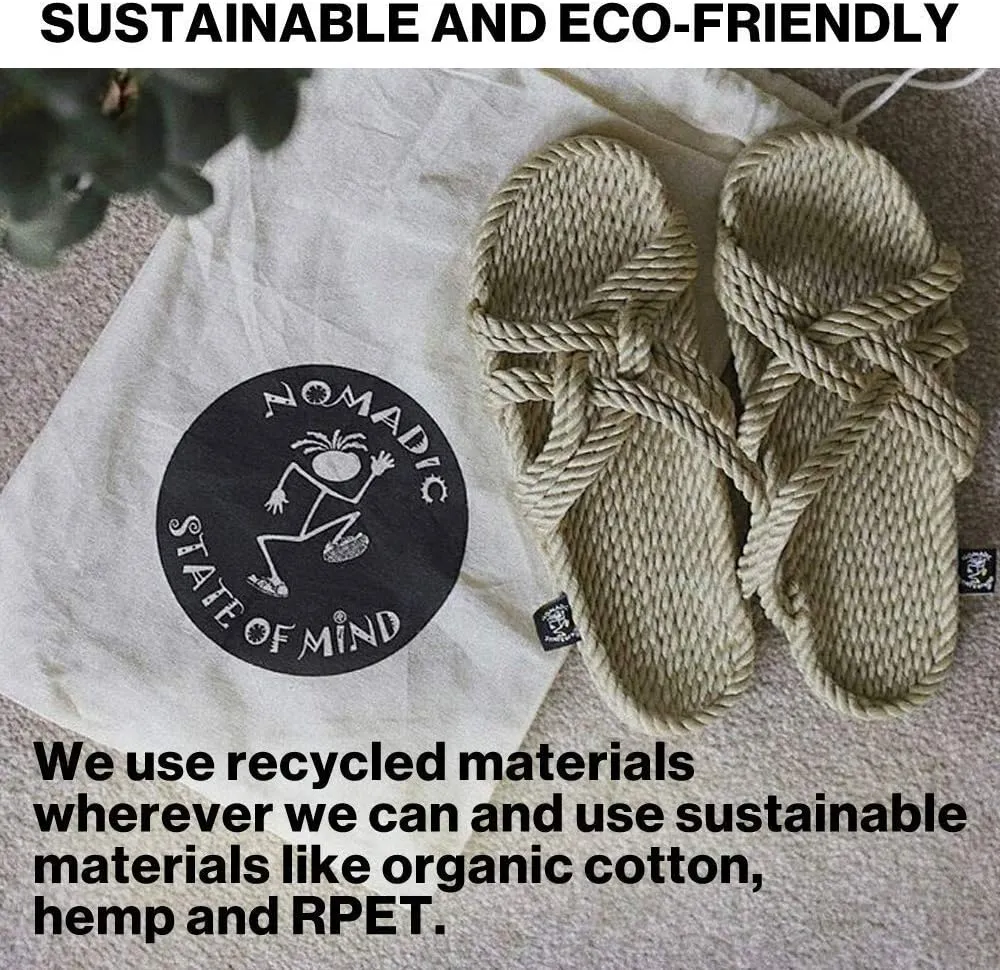 Nomadic State of Mind - JC Woodstock with Sole | Handmade | Woven | Adjustable | Men and Women’s Sizes | Vegan | Socially Responsible
