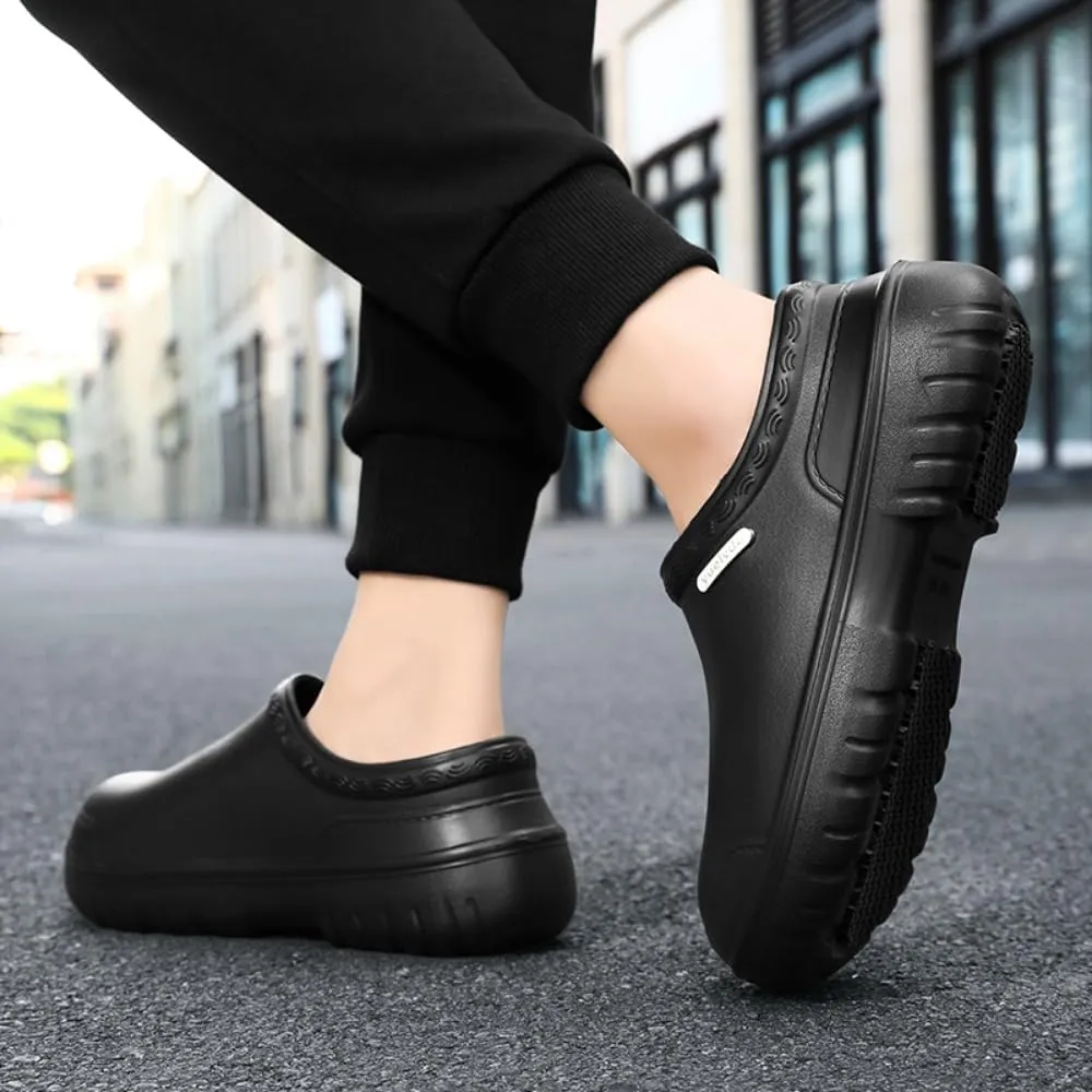 Non Slip Chef Shoes for Men，for Men with Removable Insole ，Lightweight Breathable Mens Food Service Chef Shoes ，for Kitchen, Chef, Restaurant