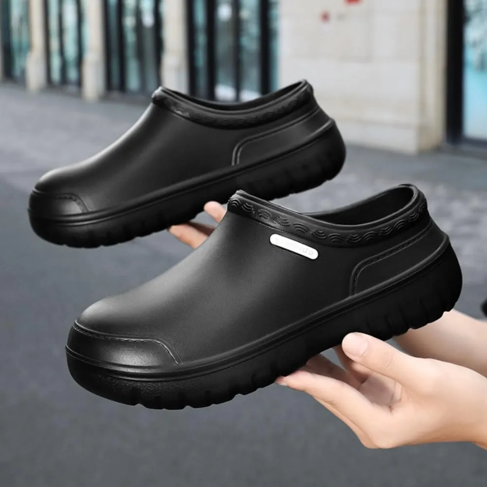 Non Slip Chef Shoes for Men，for Men with Removable Insole ，Lightweight Breathable Mens Food Service Chef Shoes ，for Kitchen, Chef, Restaurant