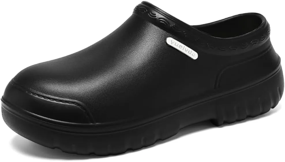 Non Slip Chef Shoes for Men，for Men with Removable Insole ，Lightweight Breathable Mens Food Service Chef Shoes ，for Kitchen, Chef, Restaurant