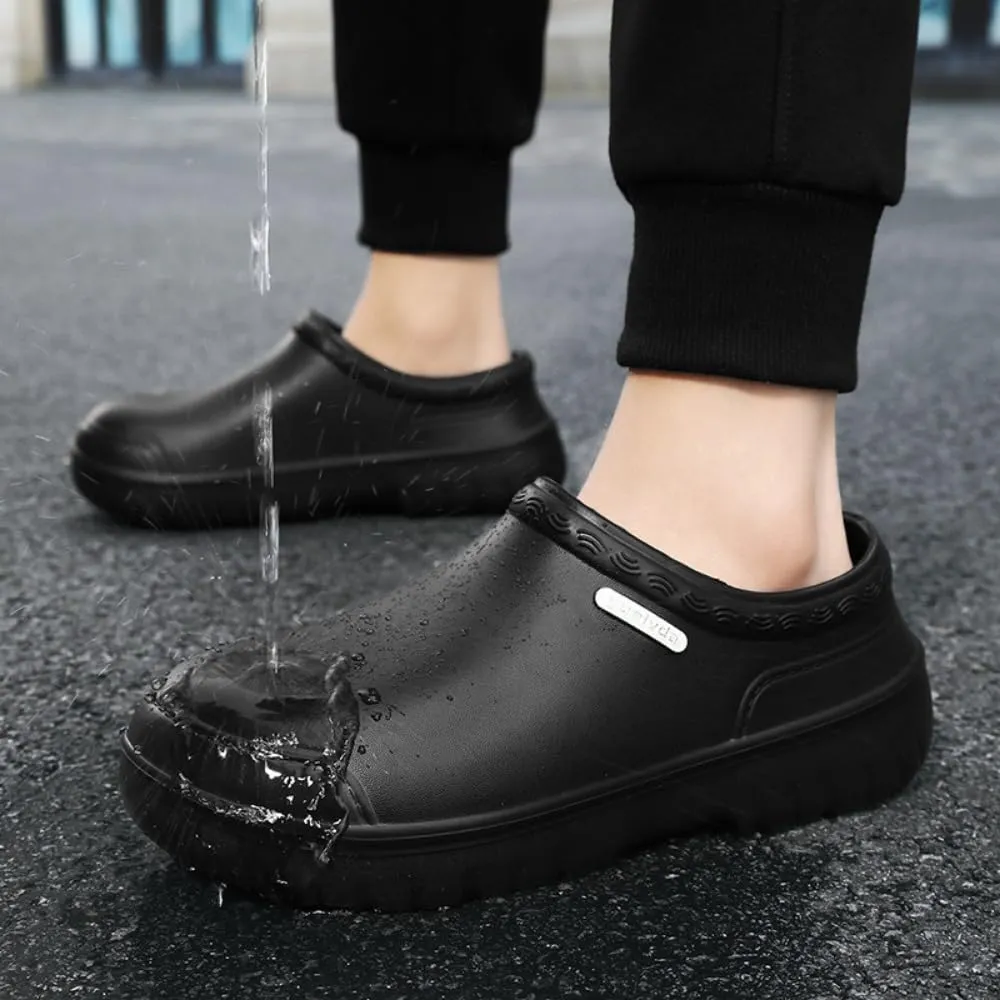Non Slip Chef Shoes for Men，for Men with Removable Insole ，Lightweight Breathable Mens Food Service Chef Shoes ，for Kitchen, Chef, Restaurant