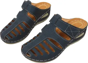 Orthopedic Clogs for Women Wedge Shoes Breathable Mesh Closed Toe Fisherman Platform Sandals Bohemia Gladiator Outdoor Sandal