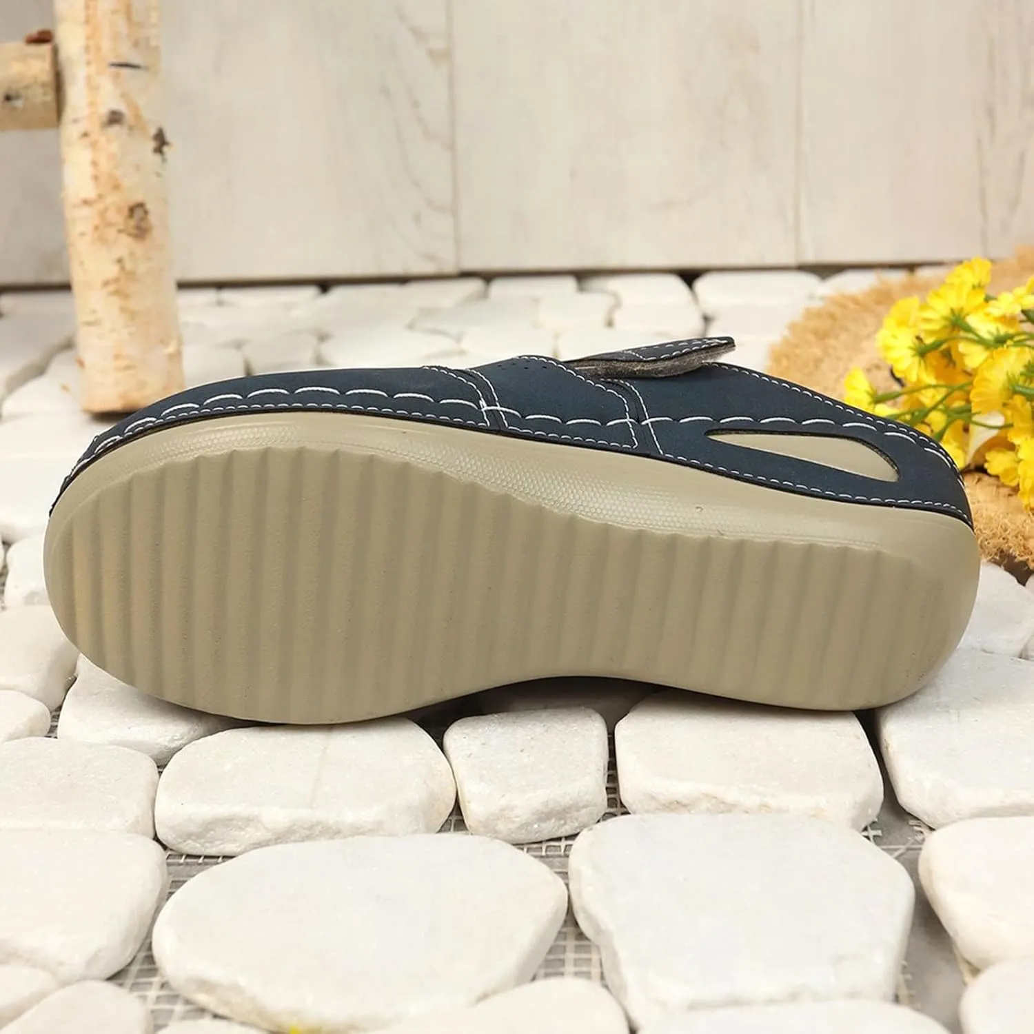 Orthopedic Clogs for Women Wedge Shoes Breathable Mesh Closed Toe Fisherman Platform Sandals Bohemia Gladiator Outdoor Sandal