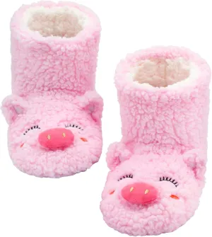 Panda Bros Slipper Socks for Women Cozy Warm Lined Fuzzy Sock Slippers Indoor Booties with Non Slip Grippers
