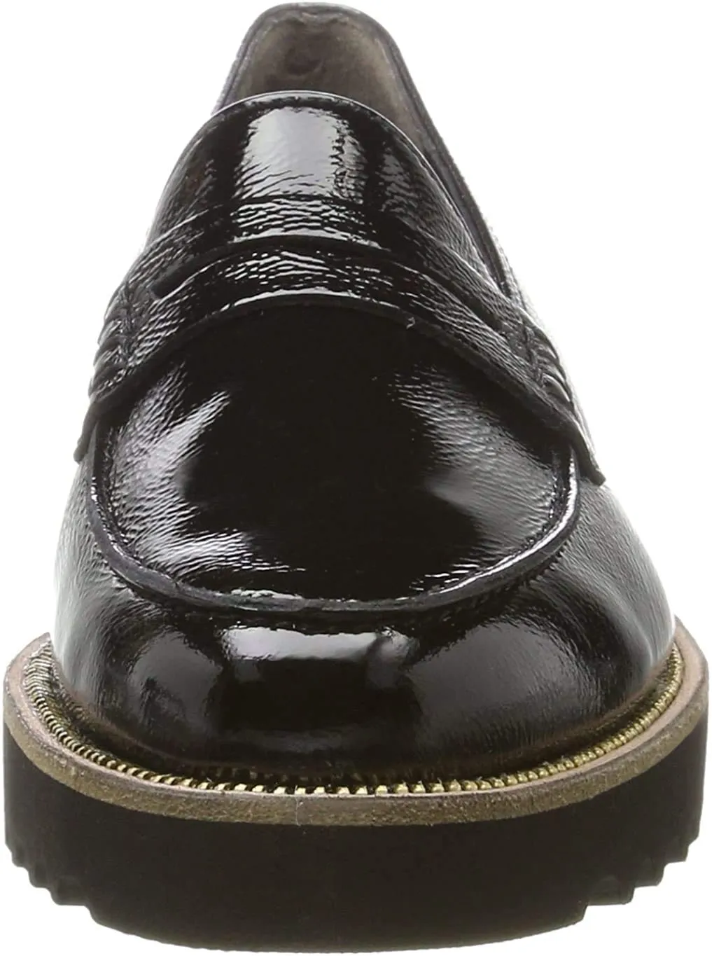 Paul Green Carrie Loafer (Black Crinkled, 7)
