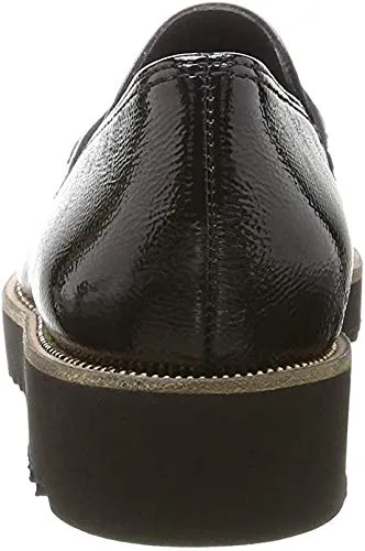 Paul Green Carrie Loafer (Black Crinkled, 7)