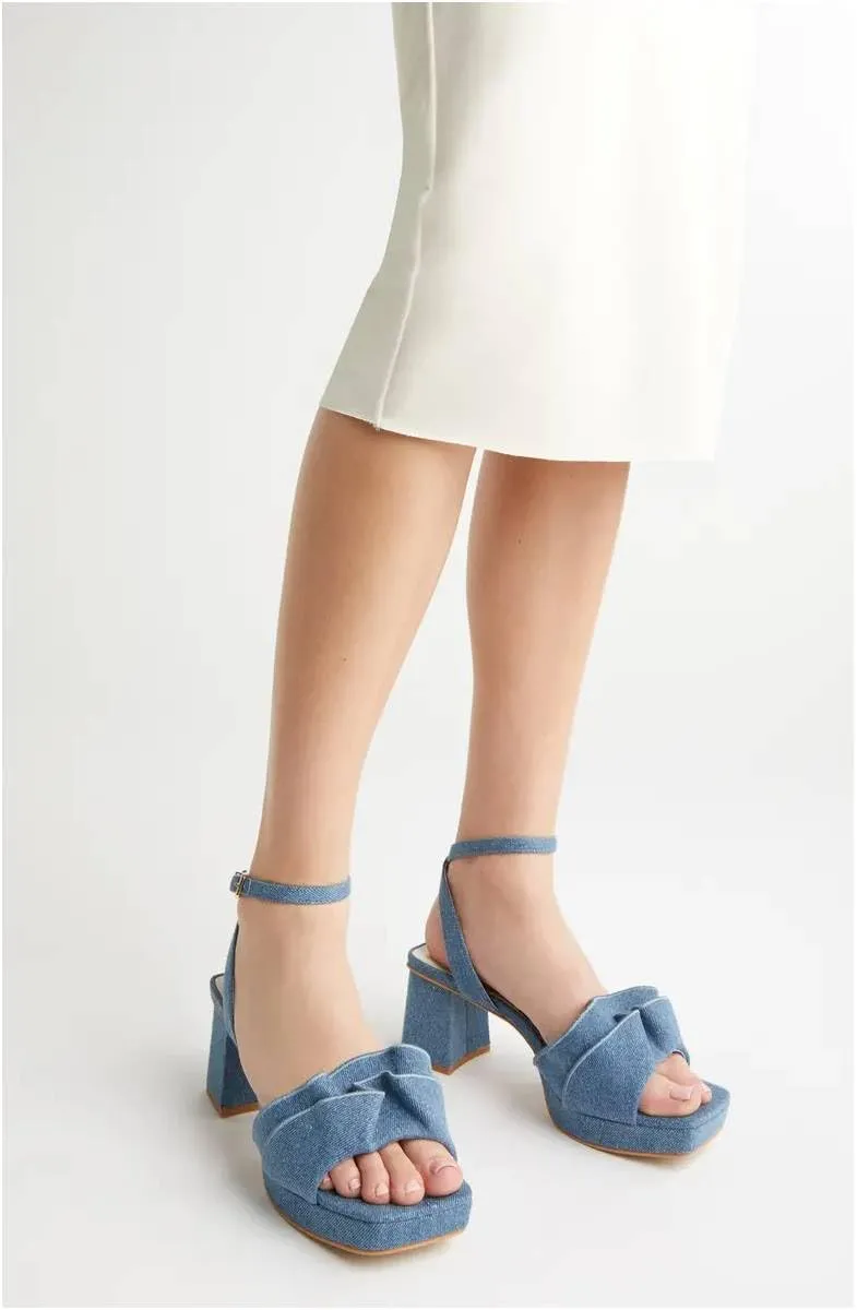 Pazzion Women Platform Square Toe Pleated Ruffle Sandal Block High Heel Strap Buckle Pumps Sexy Club Prom Casual Shoes Size 4-16 US