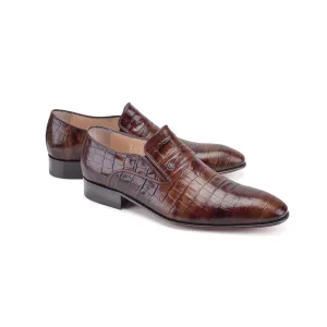 Pelle Line- Bruce-C Croco print loafer - Tan