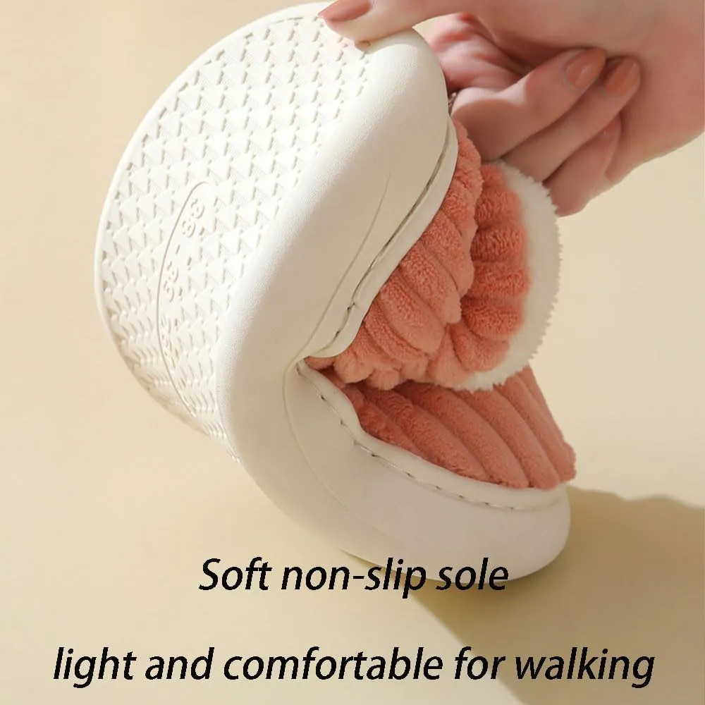 Pluffi Cozy Stylish Slipper, Cloud Slippers Pillow Warm Fuzzy House Slippers, Thick Sole Anti-Skid Cozy Plush slides