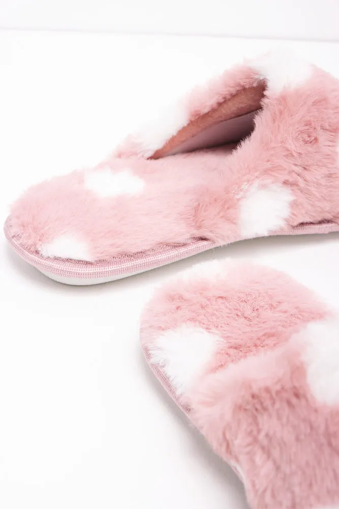Polka Dot Slipper Pink
