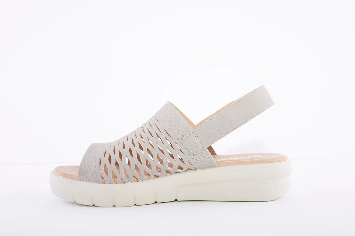 PROPET - WW1504 SLING BACK SANDAL - GREY SUEDE