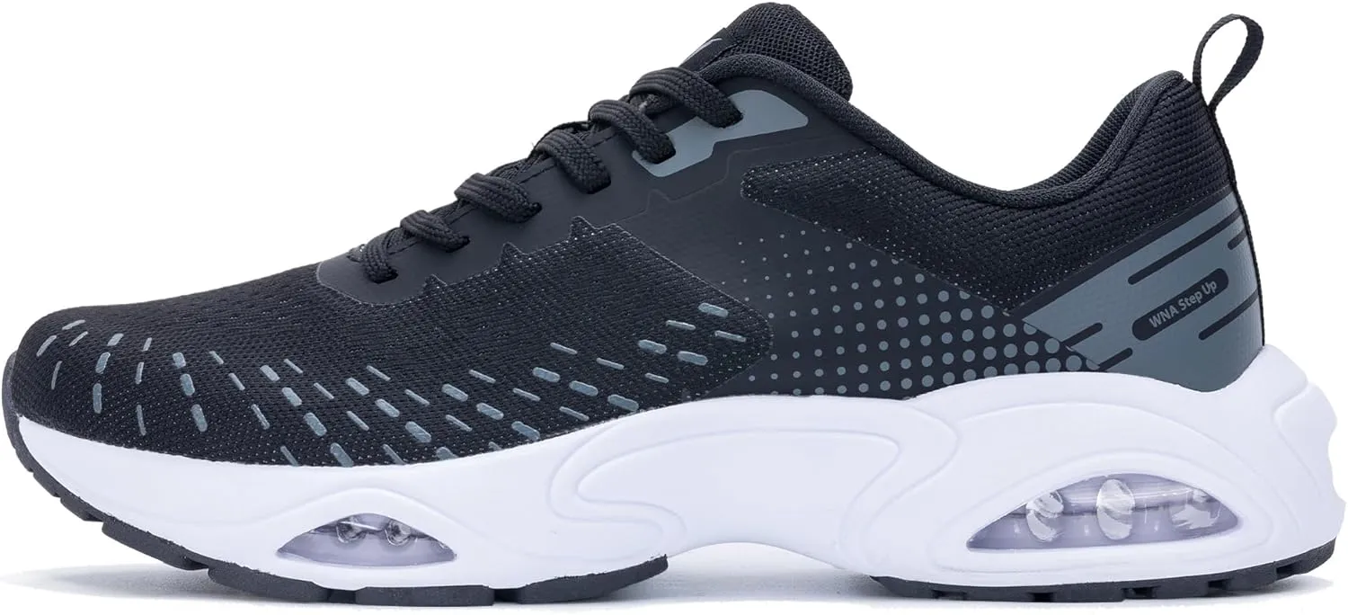 Quseek Mens Air Running Shoes Tennis Athletic Sneakers Lightweight Breathable Walking Sneakers for Gym Jogging Sports US 7-13