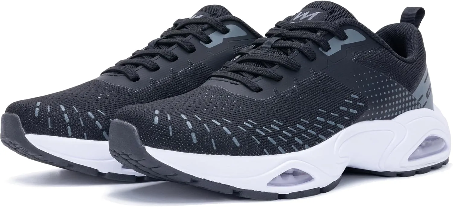 Quseek Mens Air Running Shoes Tennis Athletic Sneakers Lightweight Breathable Walking Sneakers for Gym Jogging Sports US 7-13