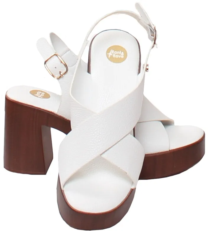 Rant & Rave Lira Sandal White