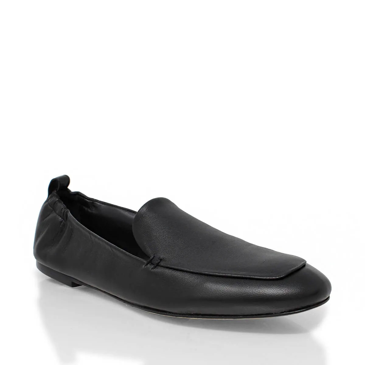 REBECA - Negro Regina Romero Zapato Mocasin de Piso Para Dama en Piel