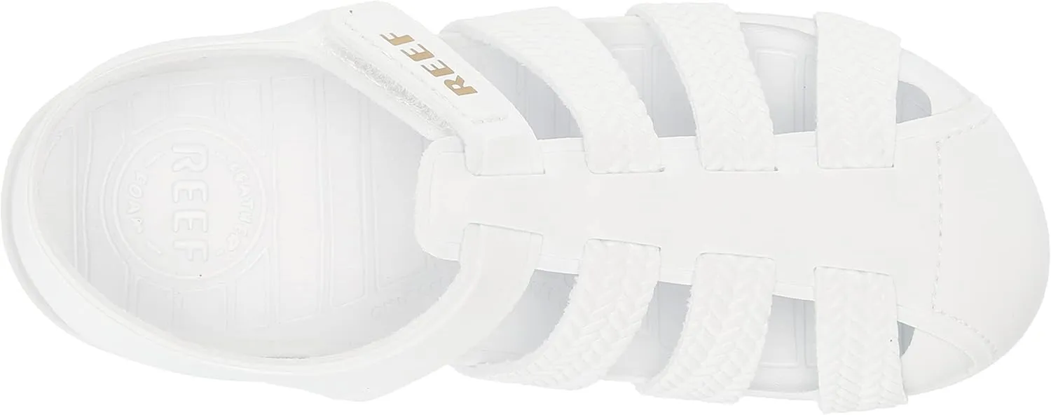 REEF Kids' Water Beachy Fisherman Sandal, Water Friendly, Adjustable Velcro Strap, Closed Toe