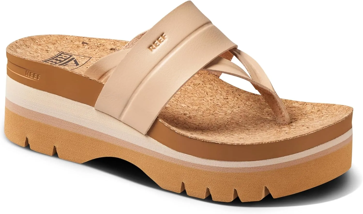 Reef Women's Vista Higher Savanah Fashion Platform Sandal, Soft Cushion Footbed, Arch Support