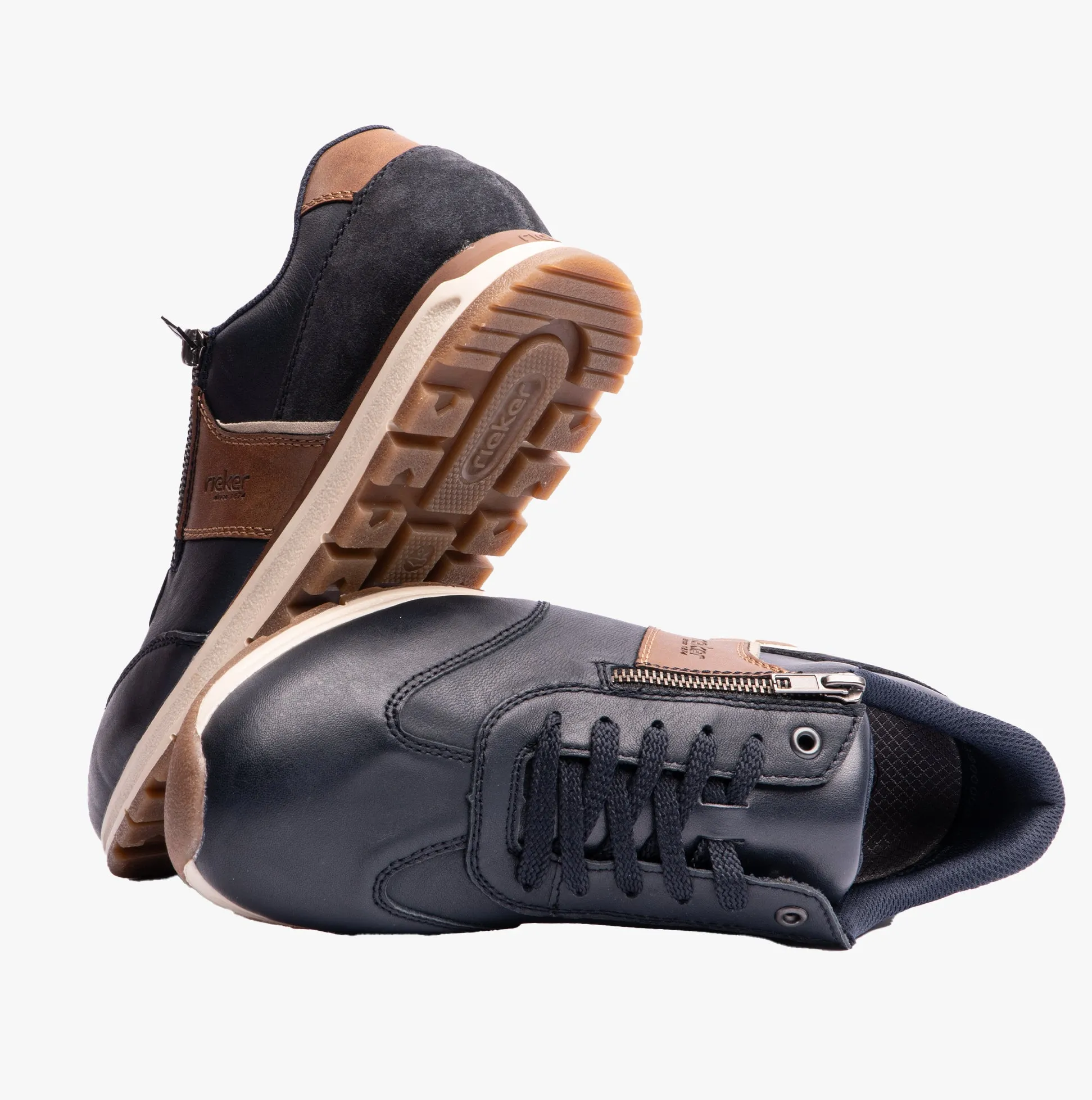 Rieker B0501-14 Mens Trainers Blue