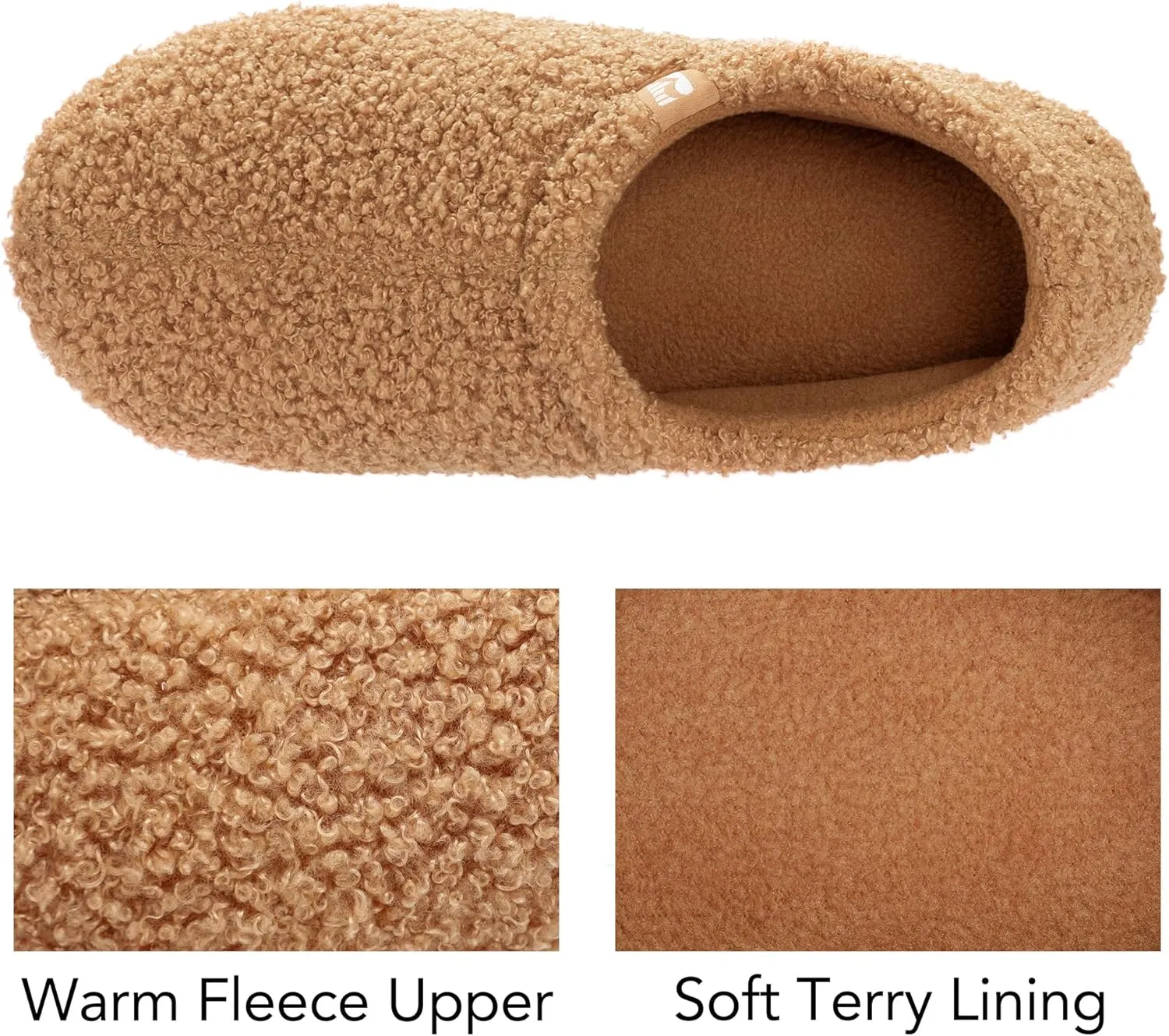 RockDove Women's Teddy Fleece Closed Back Indoor Slipper