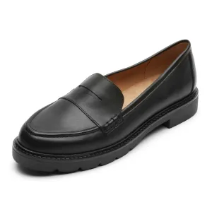 Rockport Women's Kacey Penny Loafer Flat 8.5 Black