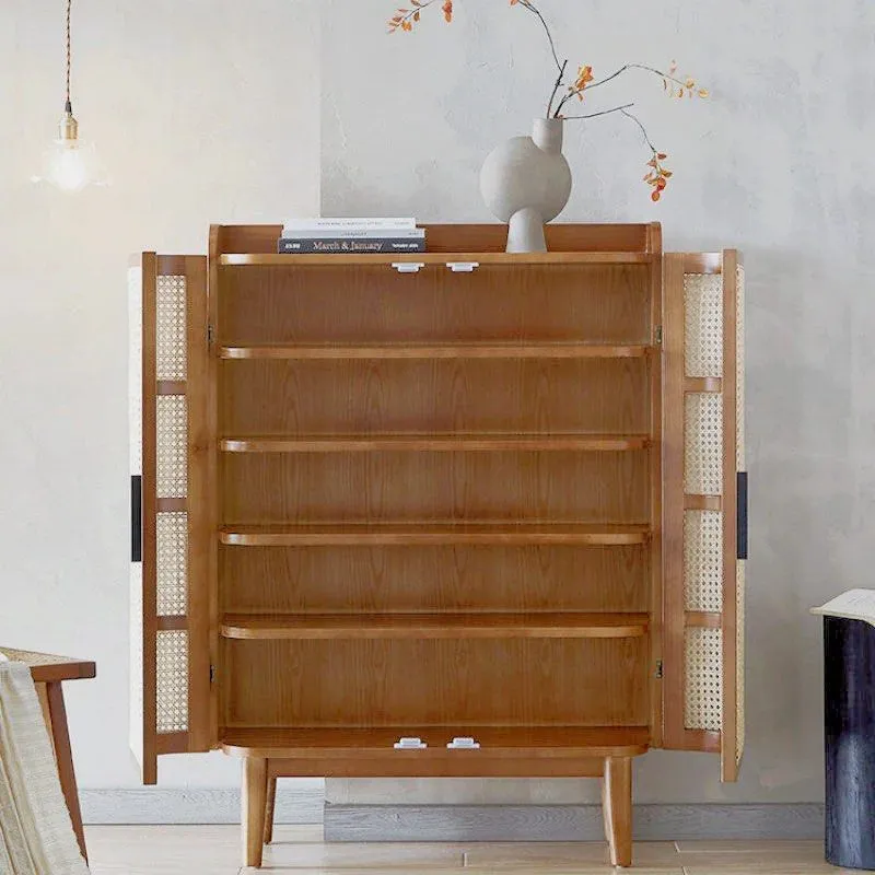 ROZE Rattan Shoe Cabinet
