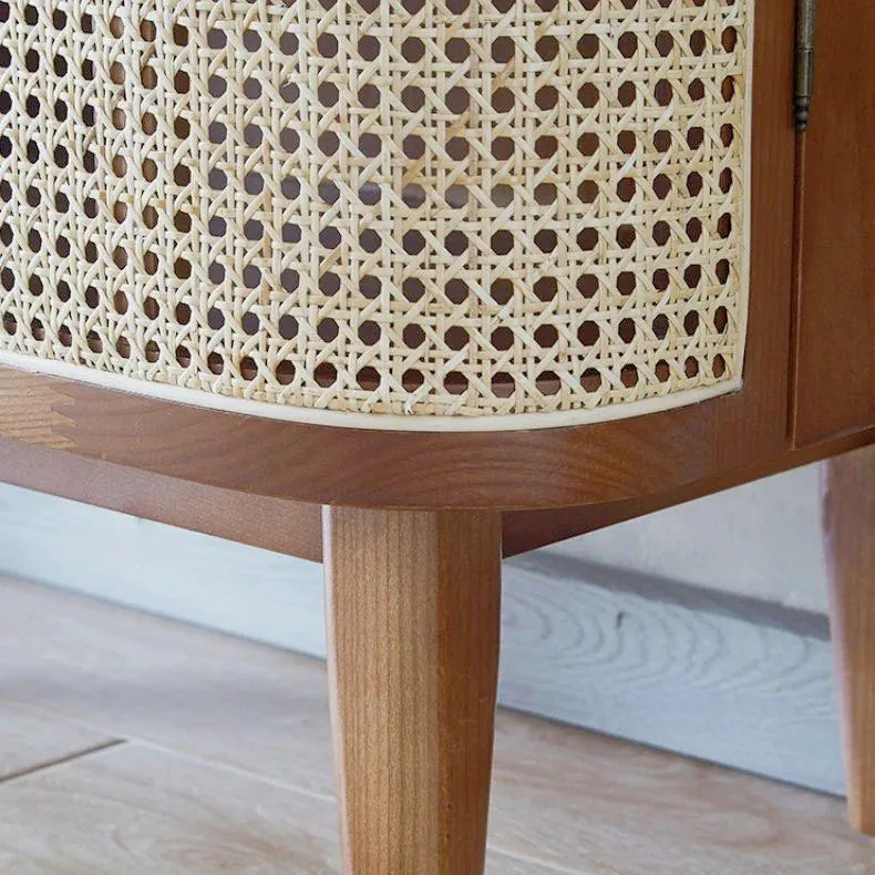 ROZE Rattan Shoe Cabinet