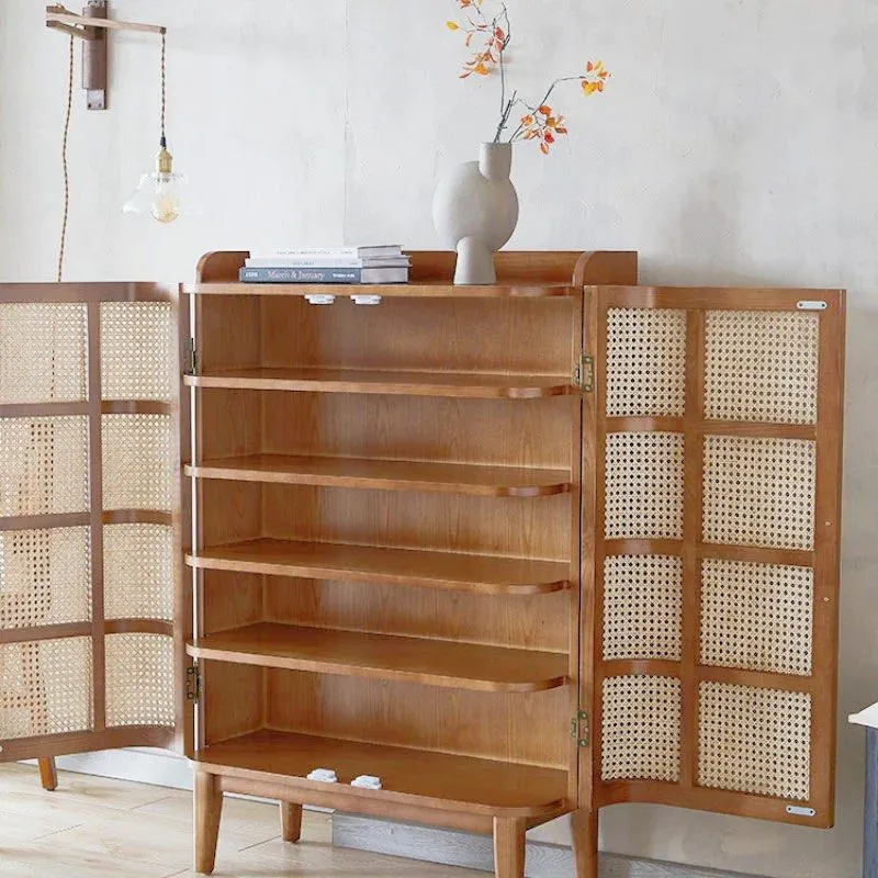 ROZE Rattan Shoe Cabinet
