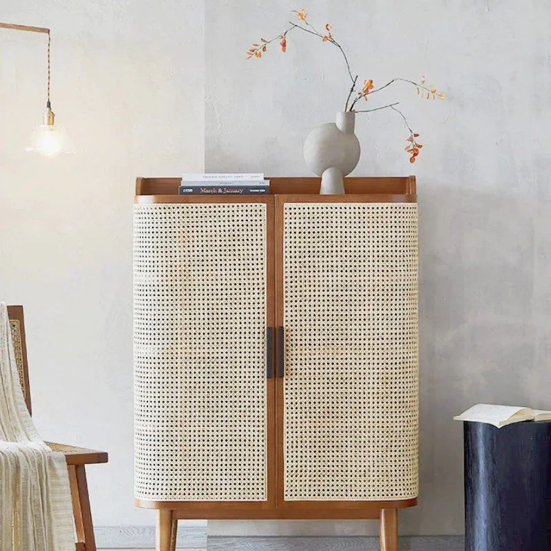 ROZE Rattan Shoe Cabinet