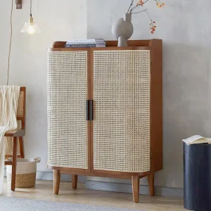 ROZE Rattan Shoe Cabinet