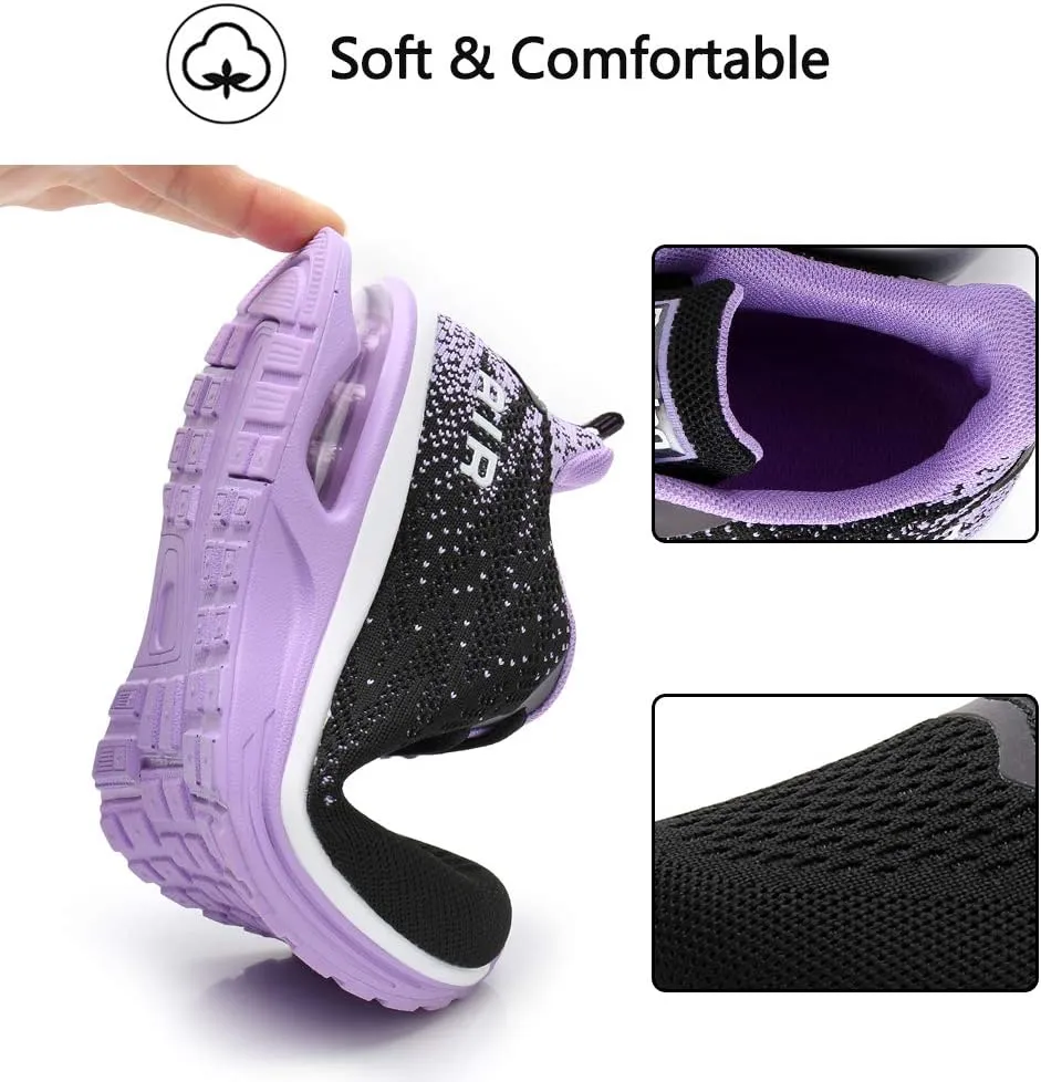 RUMPRA Women Sneakers Lightweight Air Cushion Gym Fashion Shoes Breathable Walking Running Athletic Sport
