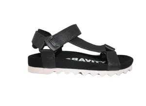 Sandal Tooth Wedge ~ Black/Pink