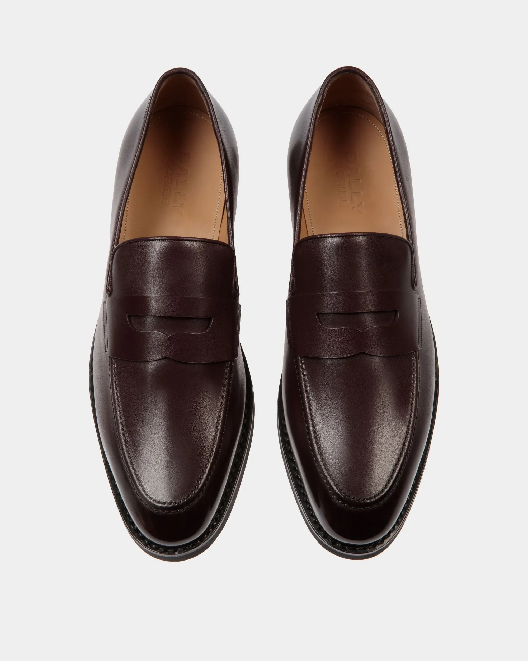 Scribe Un Loafer in Deep Burgundy Leather