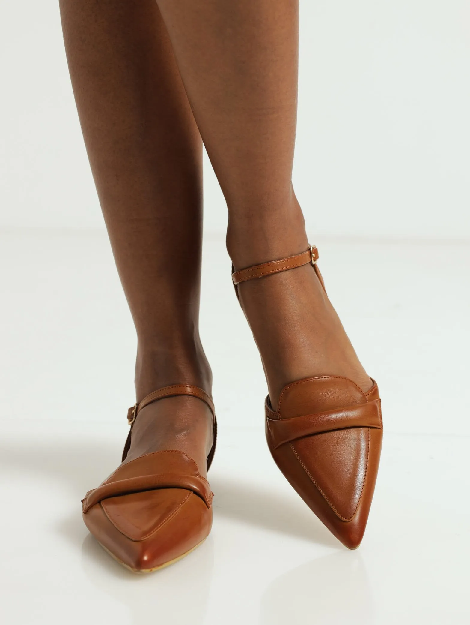 Slingback Loafer Push In - Tan