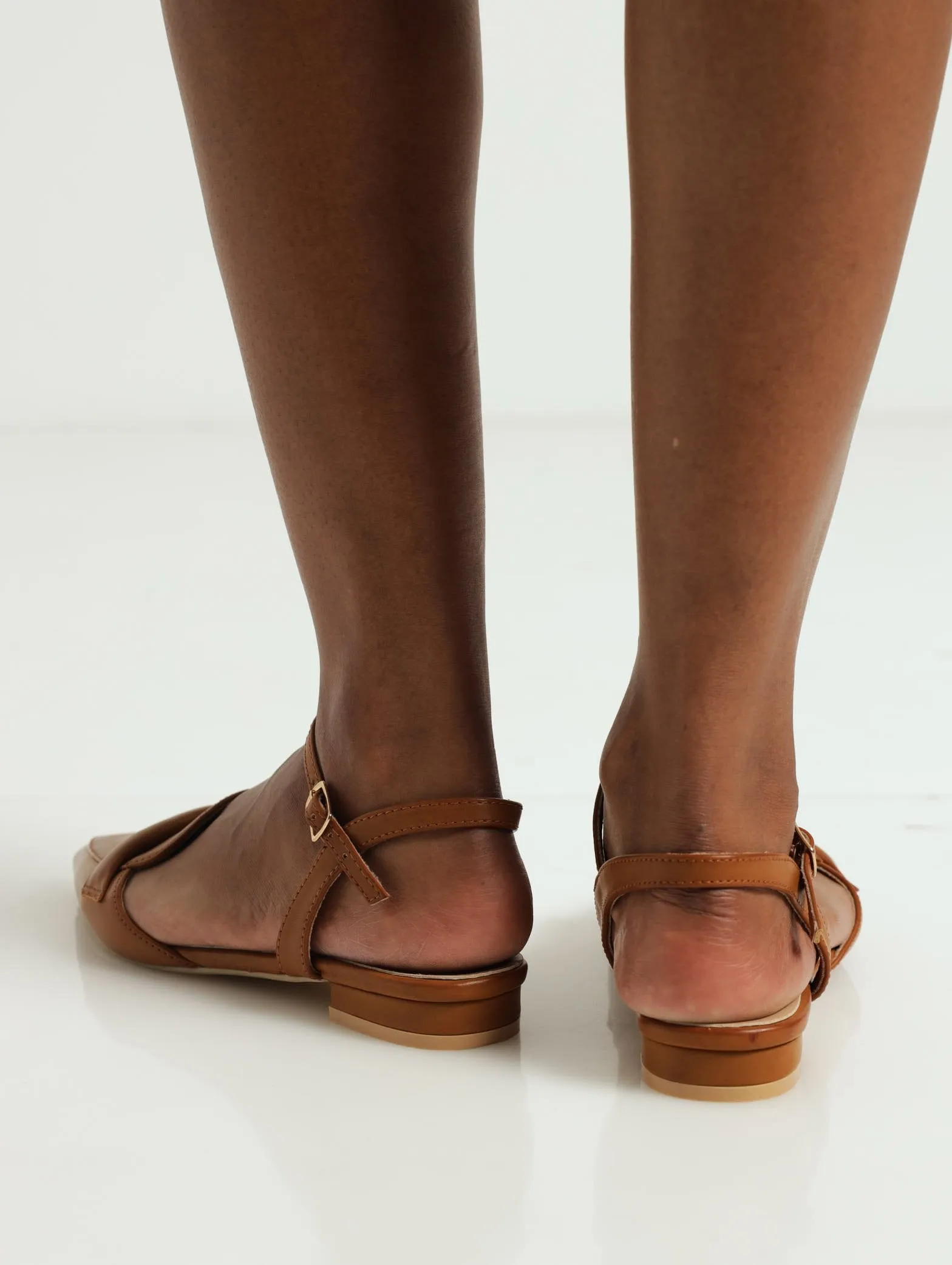 Slingback Loafer Push In - Tan