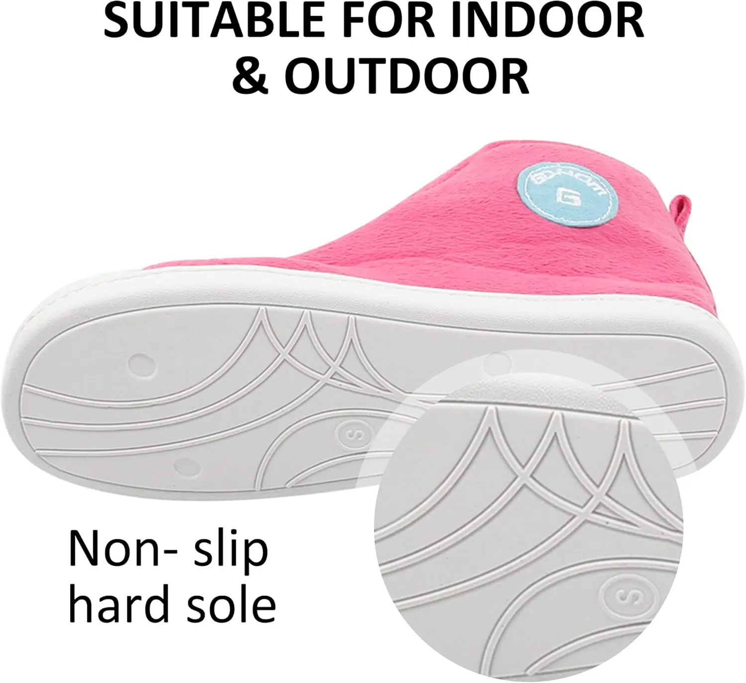 Sneaker Slippers for Women Fashion Indoor House Slipper Boots, Women's Super Soft Warm High Top Plush House Shoes for Women Slippers