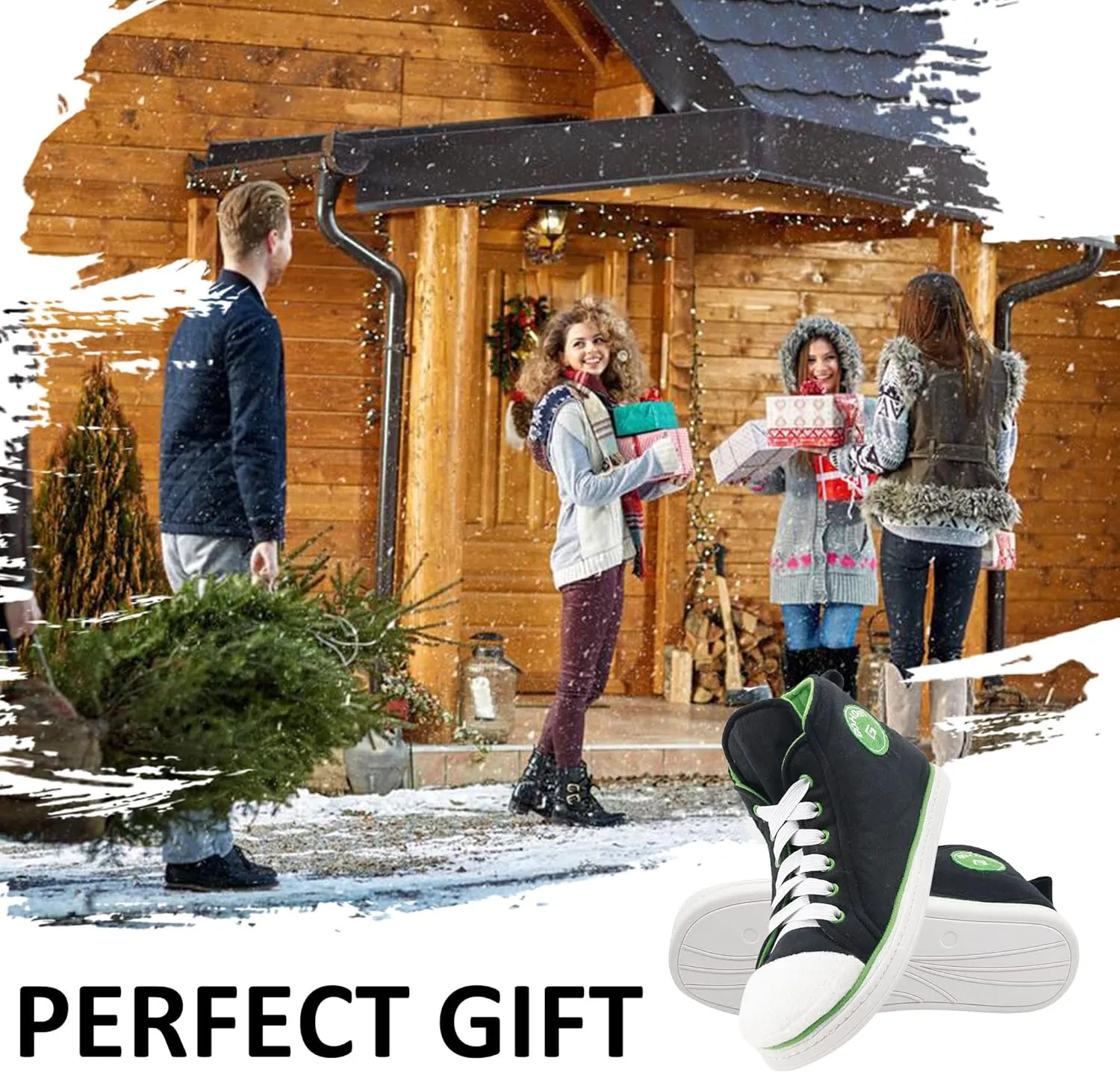 Sneaker Slippers for Women Fashion Indoor House Slipper Boots, Women's Super Soft Warm High Top Plush House Shoes for Women Slippers