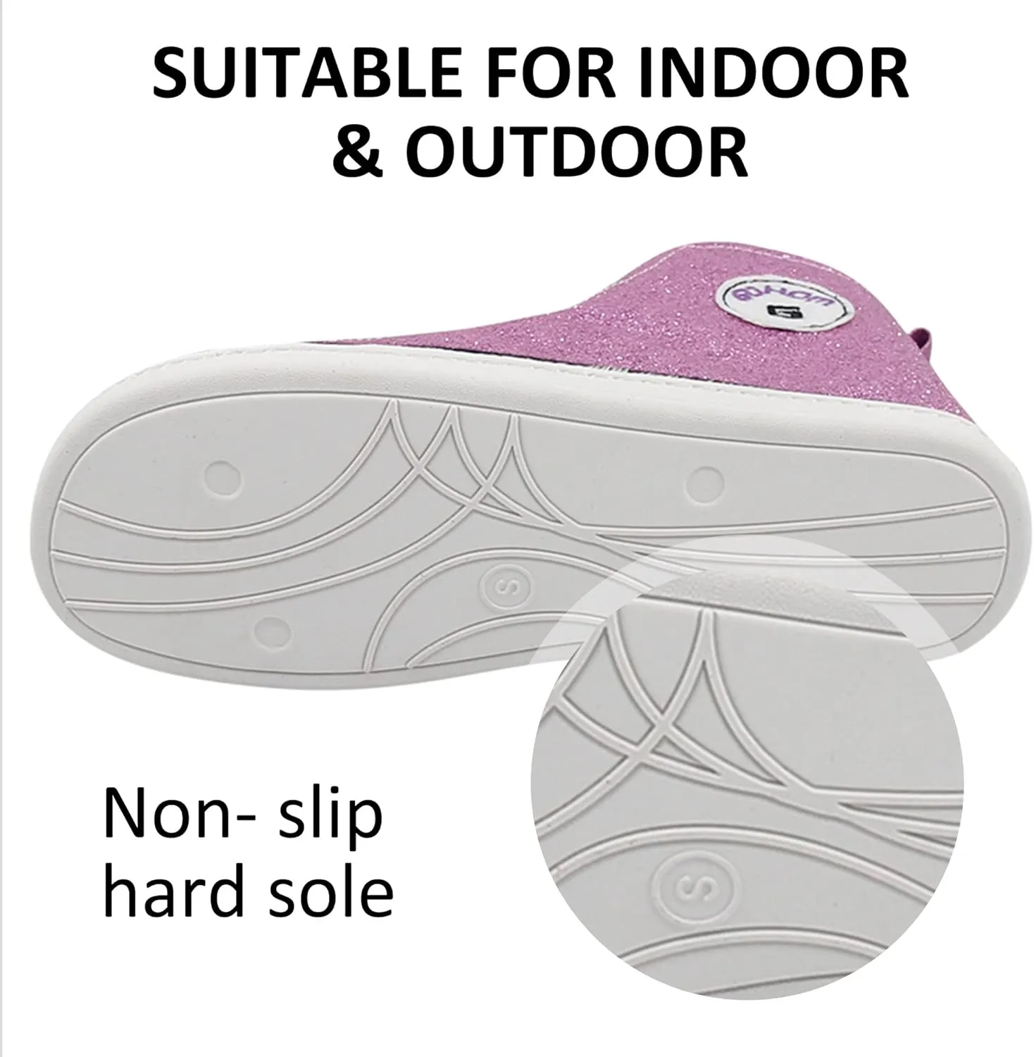 Sneaker Slippers for Women Fashion Indoor House Slipper Boots, Women's Super Soft Warm High Top Plush House Shoes for Women Slippers