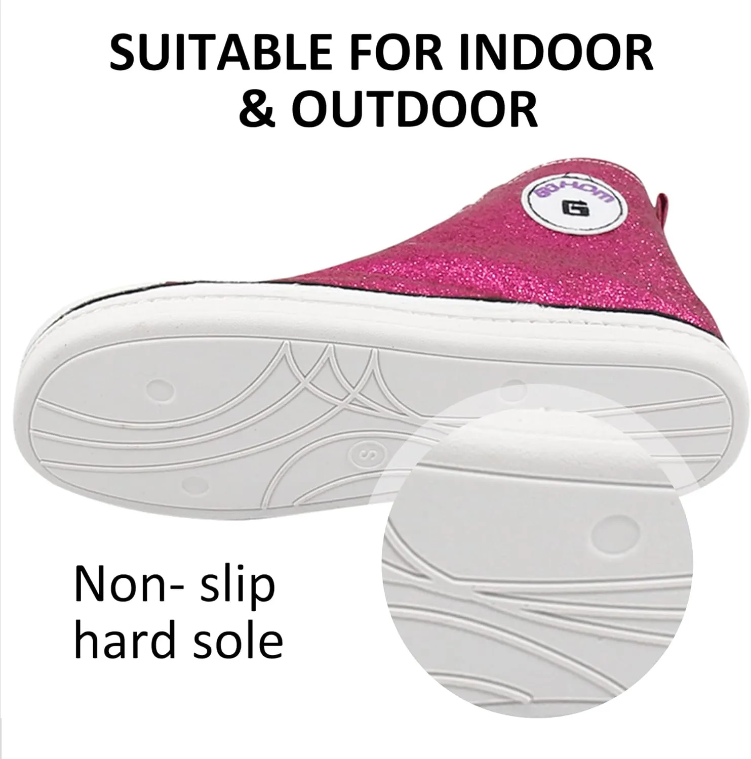 Sneaker Slippers for Women Fashion Indoor House Slipper Boots, Women's Super Soft Warm High Top Plush House Shoes for Women Slippers
