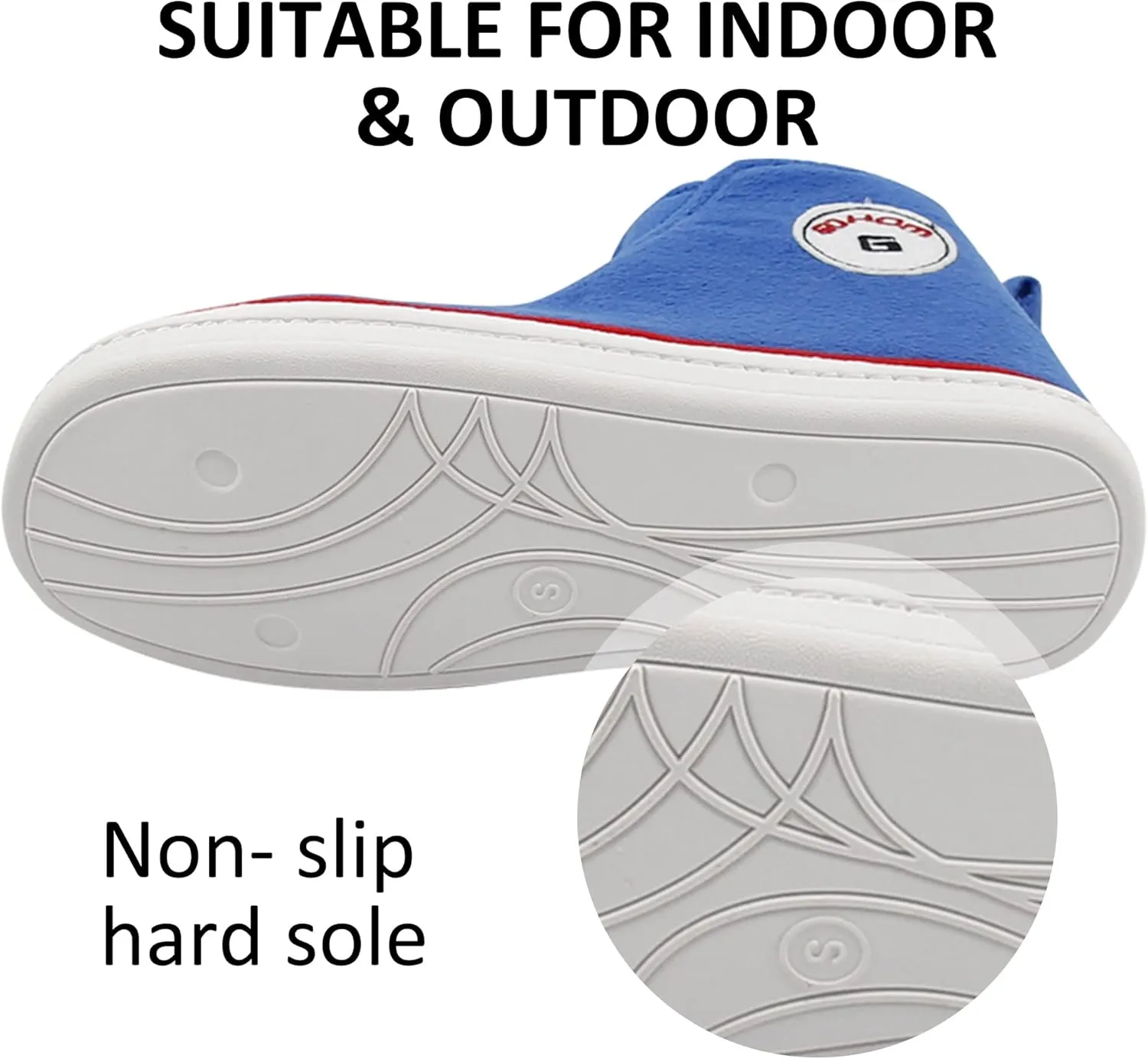 Sneaker Slippers for Women Fashion Indoor House Slipper Boots, Women's Super Soft Warm High Top Plush House Shoes for Women Slippers