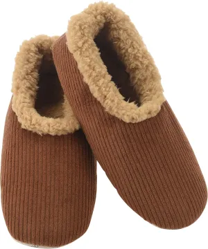 Snoozies Mens Slippers Indoor Plaid, Cord, or Camo, Sherpa Fleece-Lined Slippers Socks Non-Skid, Mens House Shoes, Male Gifts
