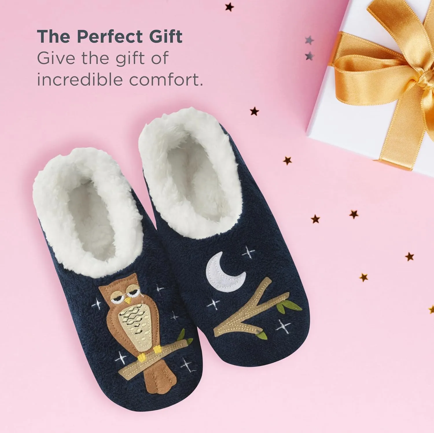 Snoozies Pairable Slipper Socks - Slippers for Women, Non-Slip Fuzzy Slipper Socks