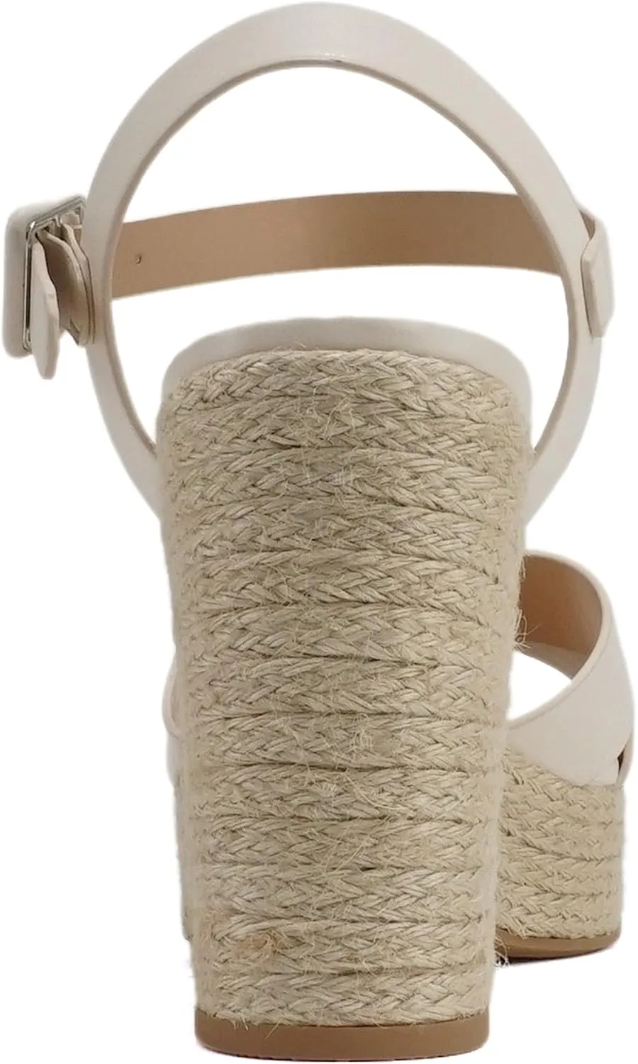 Soda “NOBLE” ~ Women Open Square Toe Crisscross Band Ankle Strap High Heel Espadrille Notch Wedge Sandal