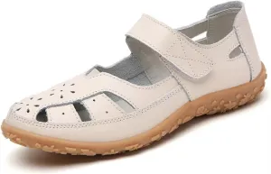 Split Casual Loafers Closed Toe Comfortable Walking Sandals