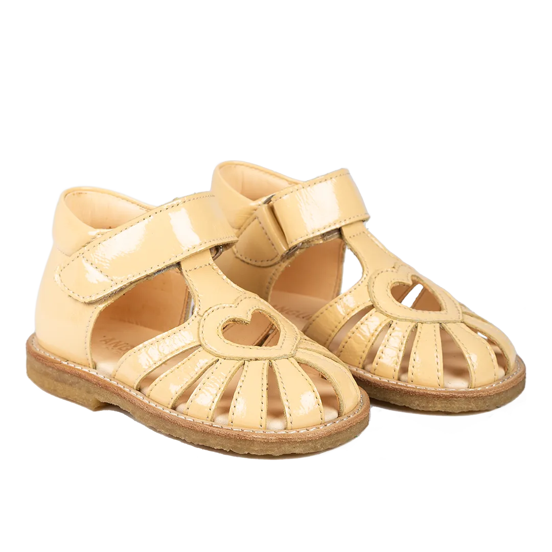 Starter heart sandal with velcro closure