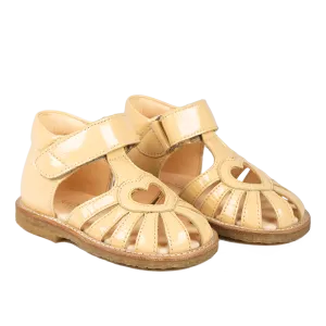Starter heart sandal with velcro closure