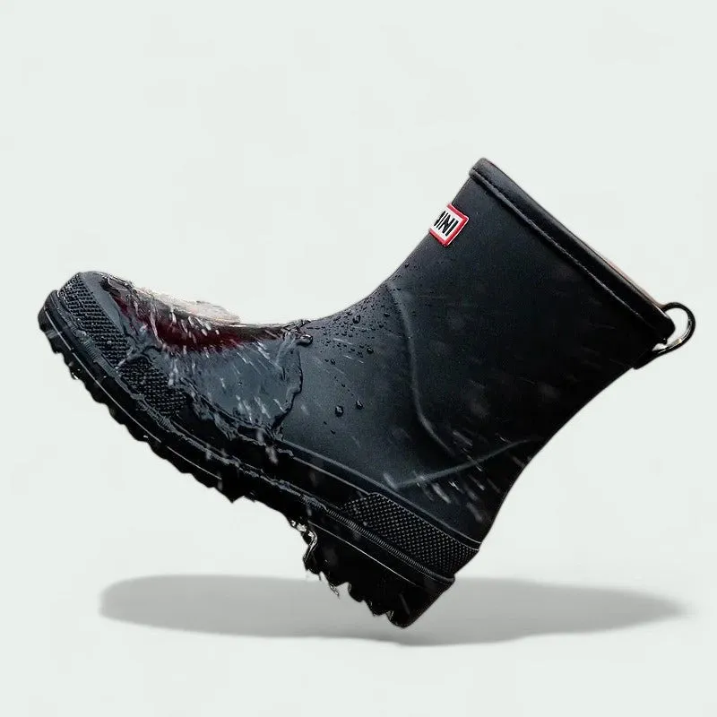 Strazoro | Lightweight Waterproof Mid-Calf Rain Boots with Grip Sole (Women)