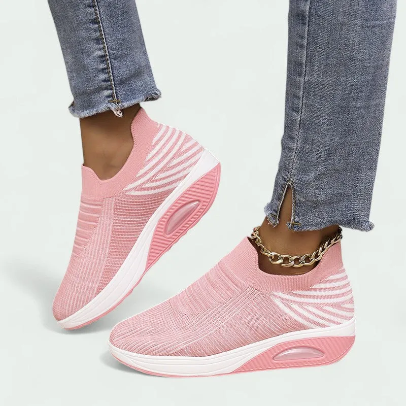 Strazoro | Tricot Trainers with Raised Sole and Breathable Upper (Women)
